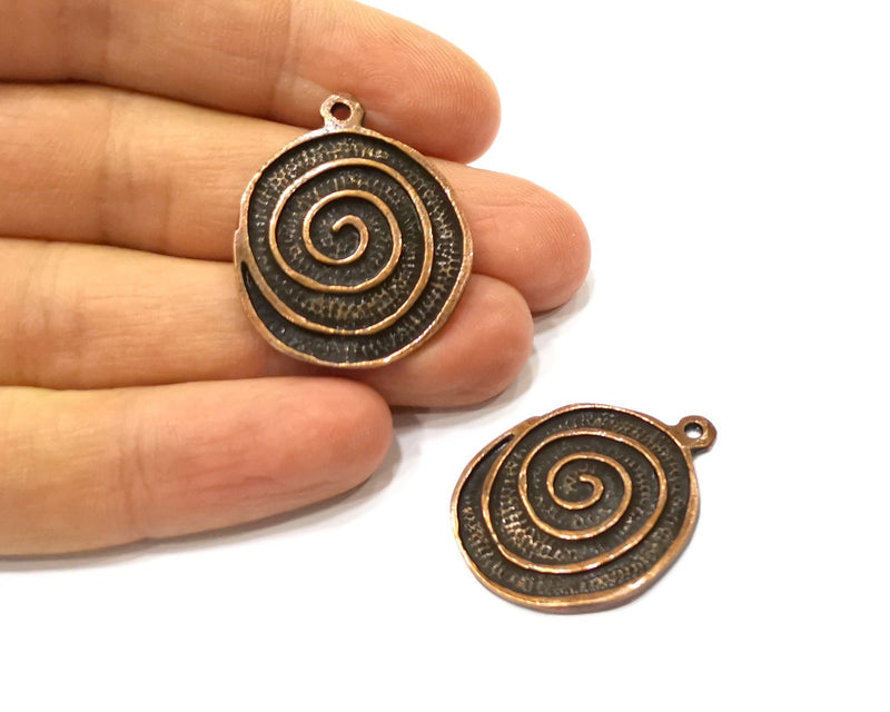 2 Copper Charm Antique Copper Charm (34x28mm) G17392