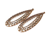 2 Copper Charm Antique Copper Charm (64x23mm) G17394