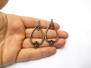 2 Copper Charm Antique Copper Charm (54x26mm) G17397