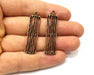 4 Copper Charm Antique Copper Charm (43x11mm) G17401