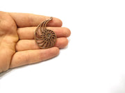 2 Copper Charm Antique Copper Charm (50x31mm) G17406