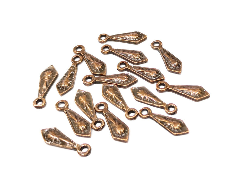 20 Copper Charm Antique Copper Charm (19x6mm) G17409