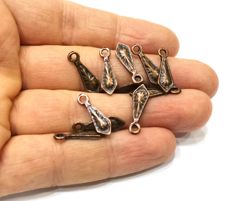 20 Copper Charm Antique Copper Charm (19x6mm) G17409