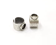 Silver Ring Setting Resin Ring Blank Cabochon Base inlay Ring Mounting Adjustable Ring Base Bezel (10 mm)Antique Silver Plated Brass  G16462