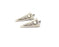 2 Silver Charms Antique Silver Plated Charms Double sided (35x18mm)  G16491