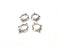 4 Silver Charms Antique Silver Plated Charms (27x20mm)  G16495