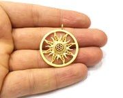 Sun Charms Gold Plated Charms  (31mm)  G16502