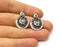 4 Silver Charms Antique Silver Plated Charms (26x18mm)  G19546
