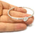Bracelet Blank Cuff Bezel Bangle Blank Glass Cabochon Base Bezel Hammered Bracelet Adjustable Antique Silver Bracelet (12mm ) G16593