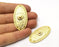 Gold Charms Gold Plated Charms  (46x23mm)  G17421