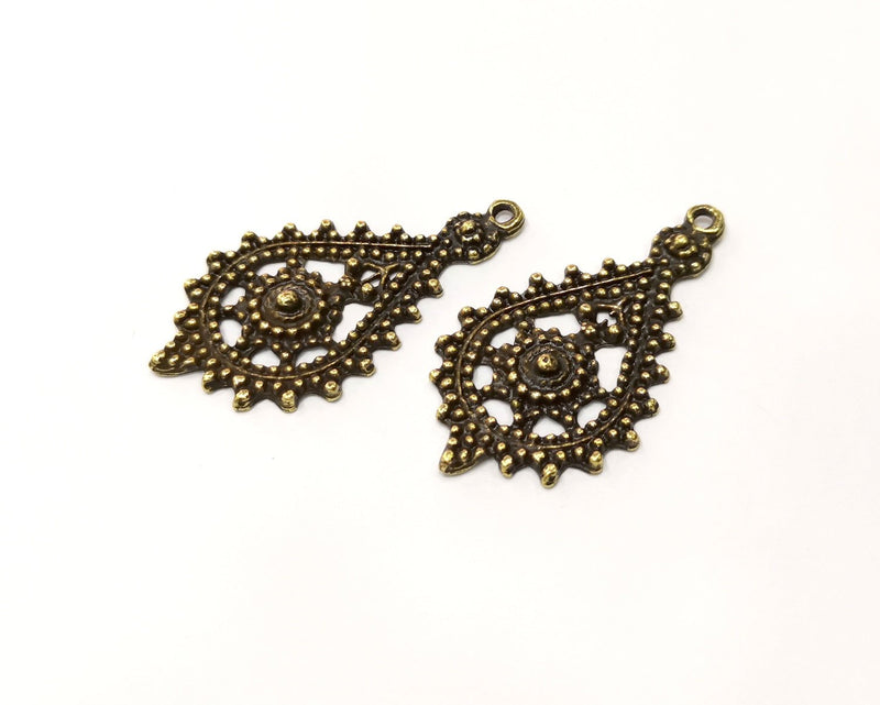 Antique Bronze Charm Antique Bronze Plated Charm (52x57mm) G17428