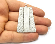 Silver Pendant Antique Silver Plated Pendant (51x34mm) G16635