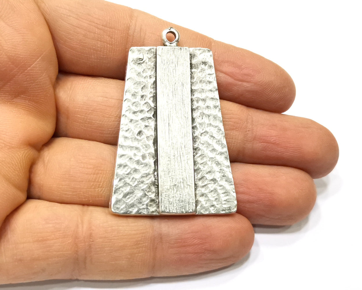 Silver Pendant Antique Silver Plated Pendant (51x34mm) G16635