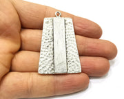 Silver Pendant Antique Silver Plated Pendant (51x34mm) G16635