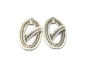2 Silver Charms Antique Silver Plated Charms (40x23mm)  G16640
