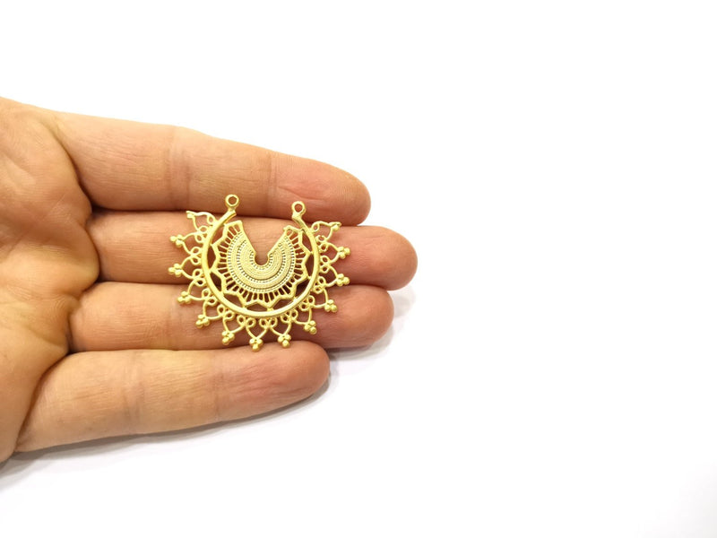 20 Gold Charms Gold Plated Charms  (44x36mm)  G16655