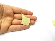 2 Gold Charms Gold Plated Charms  (47x34mm)  G16664