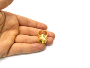 Hammered Ring Blank Setting Cabochon Base inlay Ring Hammered Mounting Adjustable Ring Bezel (18x13mm blank ) Gold Plated Metal G16674