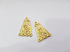 2 Gold Charms Gold Plated Charms  (40mm)  G17442