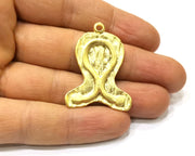 Gold Charms Gold Plated Charms  (39x30mm)  G16687