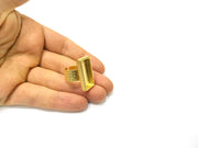 Hammered Ring Blank Setting Cabochon Base inlay Ring Hammered Mounting Adjustable Ring Bezel (25x10mm blank ) Gold Plated Metal G16693