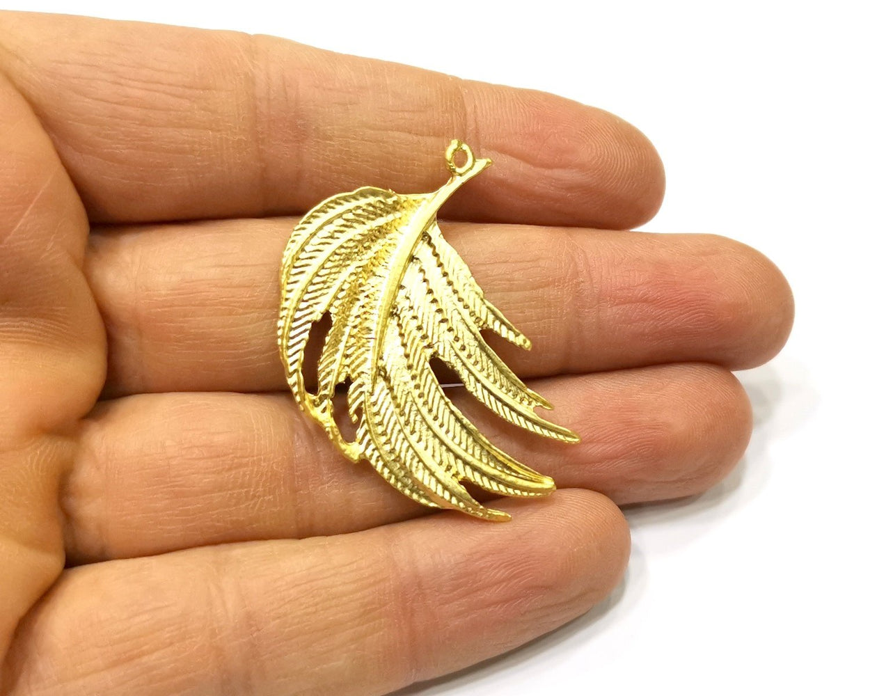 Leaf Charms Gold Plated Charms  (41x30mm)  G16701