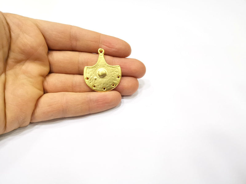 Gold Charms Connector Gold Plated Charms  (35x31mm)  G16710