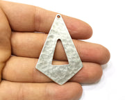 2 Silver Charms Antique Silver Plated Charms (55x36mm)  G16760