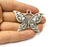 Butterfly Pendant Antique Silver Plated Pendant (57x41mm) G17222