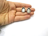 4 Silver Base Blank inlay Blank Pendant Base Resin Blank Mosaic Mountings Antique Silver Plated Metal (18x13 mm oval blank )  G16784