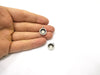4 Silver Hammered Base Blank inlay Blank Pendant Base Resin Blank Mosaic Mountings Antique Silver Plated Metal (10mm blank )  G16798