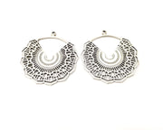 2 Silver Charms Antique Silver Plated Charms (38x37mm)  G17470