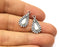 20 Teardrop Charms Antique Silver Plated Charms (20x11mm)  G17481