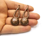 2 Copper Charm Antique Copper Charm (54x20mm) G16809