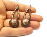 2 Copper Charm Antique Copper Charm (54x20mm) G16809