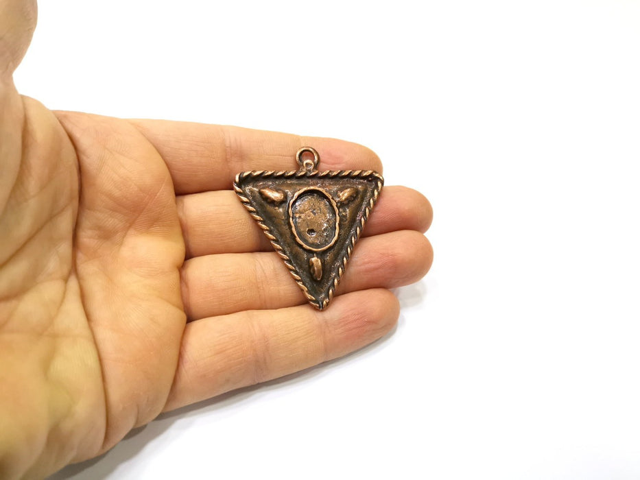 Antique Copper Pendant Antique Copper Plated Metal (51x46mm) G16811