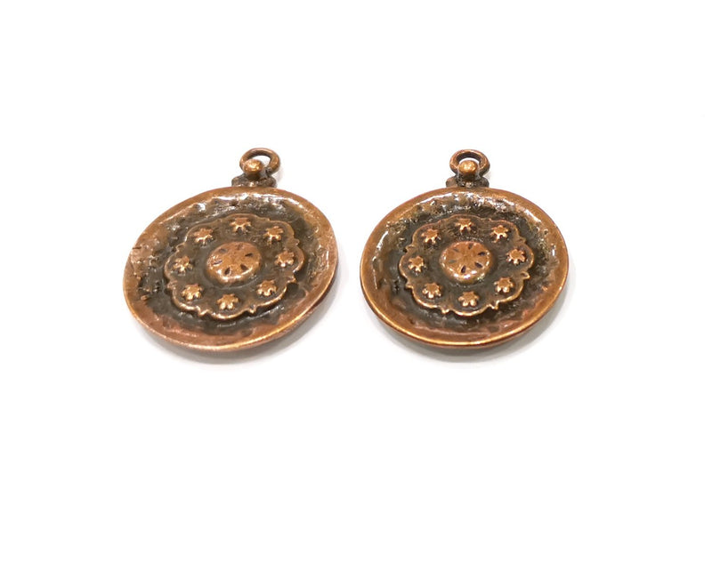 2 Copper Charm Antique Copper Charm (36x28mm) G16815