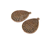 2 Copper Charm Antique Copper Charm (35x24mm) G16826
