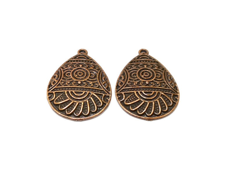2 Copper Charm Antique Copper Charm (35x24mm) G16826