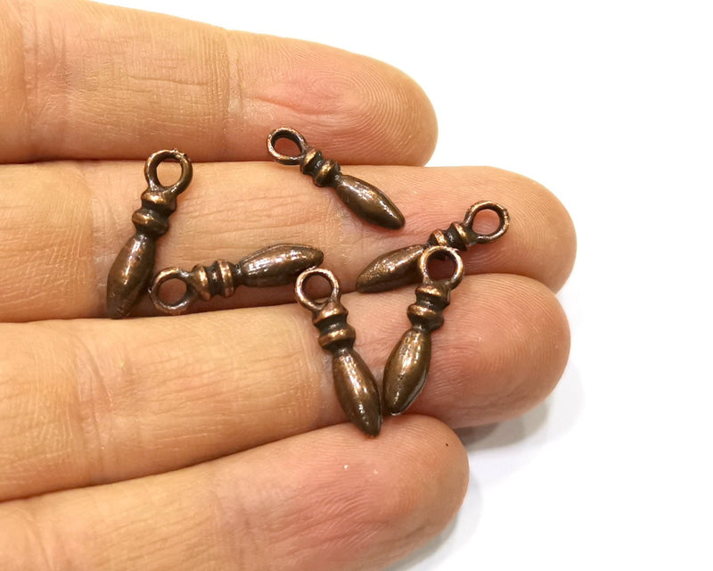 20 Copper Charm Antique Copper Charm (19x5mm) G16830