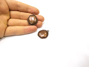 2 Copper Charm Antique Copper Charm (29x23mm) G16839
