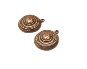 2 Copper Charm Antique Copper Charm (22mm) G16841