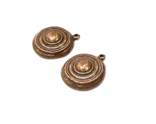 2 Copper Charm Antique Copper Charm (22mm) G16841
