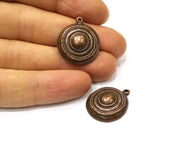 2 Copper Charm Antique Copper Charm (22mm) G16841