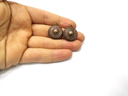 2 Copper Charm Antique Copper Charm (22mm) G16841