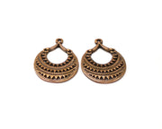 2 Copper Charm Antique Copper Charm (31x24mm) G17454
