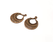 2 Copper Charm Antique Copper Charm (31x24mm) G17454