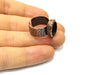 Copper Ring Blank Setting Cabochon Base inlay Ring Backs Mounting Adjustable Ring Base Bezel (14x10mm blank) Antique Copper Plated G16864