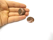 2 Copper Charm Antique Copper Charm (28mm) G16867