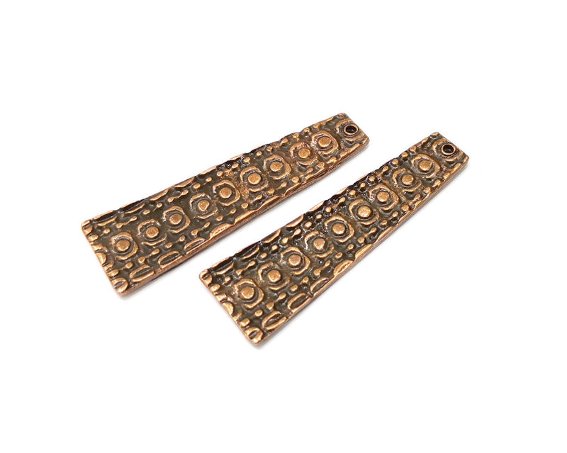 2 Copper Charm Antique Copper Charm (55x16mm) G16868